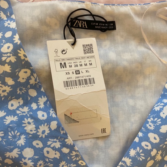 NWT Zara Peplum Top - Picture 5 of 7